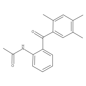 N-(2-(2,4,5-Trimethylbenzoyl)phenyl)acetamide结构式