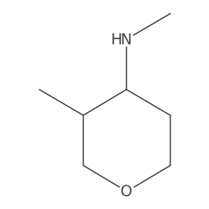 N,3-dimethyltetrahydro-2H-pyran-4-amine结构式