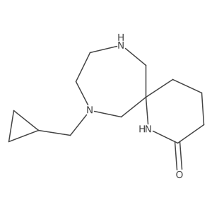 8-(Cyclopropylmethyl)-1,8,11-triazaspiro[5.6]dodecan-2-one Structure