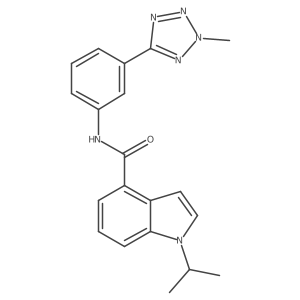 N-[3-(2-methyl-2H-tetrazol-5-yl)phenyl]-1-(propan-2-yl)-1H-indole-4-carboxamide Structure