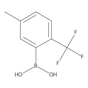 5-Methyl-2-(trifluoromethyl)phenylboronic acid Structure