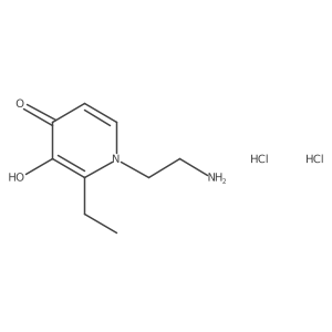 4(1H)-Pyridinone, 1-(2-aminoethyl)-2-ethyl-3-hydroxy-, dihydrochloride Structure