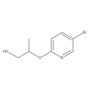 2-[(5-Bromo-2-pyridinyl)oxy]-1-propanol Structure