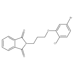 2-[3-(5-Bromo-2-chlorophenoxy)propyl]-1H-isoindole-1,3(2h)-dione结构式