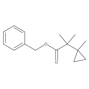 Benzyl 2-methyl-2-(1-methylcyclopropyl)propanoate结构式