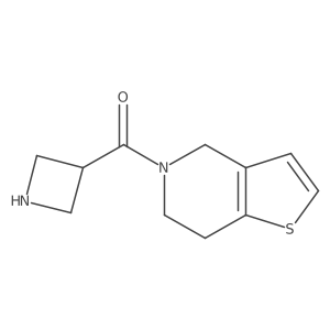 3-{4H,5H,6H,7H-thieno[3,2-c]pyridine-5-carbonyl}azetidine结构式