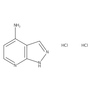 1H-Pyrazolo[3,4-b]pyridin-4-amine dihydrochloride结构式