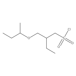 2-(Sec-butoxymethyl)butane-1-sulfonyl chloride Structure