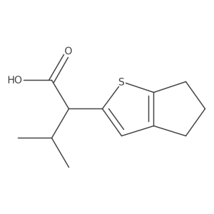 2-{4H,5H,6H-cyclopenta[b]thiophen-2-yl}-3-methylbutanoic acid Structure