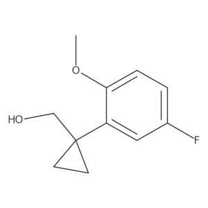 [1-(5-Fluoro-2-methoxyphenyl)cyclopropyl]methanol结构式