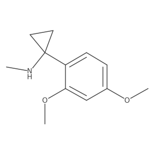 1-(2,4-dimethoxyphenyl)-N-methylcyclopropan-1-amine结构式