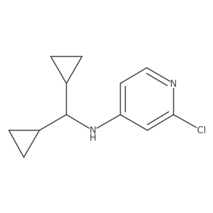 2-chloro-N-(dicyclopropylmethyl)pyridin-4-amine结构式