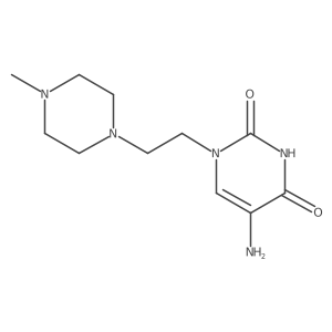 5-Amino-1-(2-(4-methylpiperazin-1-yl)ethyl)pyrimidine-2,4(1H,3H)-dione Structure