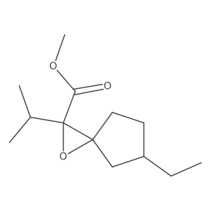 Methyl 5-ethyl-2-isopropyl-1-oxaspiro[2.4]heptane-2-carboxylate Structure