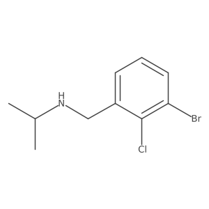N-(3-Bromo-2-chlorobenzyl)propan-2-amine结构式