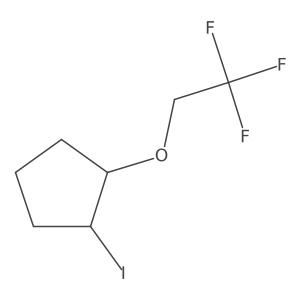 1-Iodo-2-(2,2,2-trifluoroethoxy)cyclopentane Structure