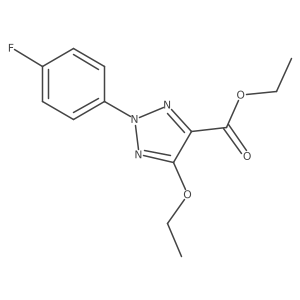 ethyl 5-ethoxy-2-(4-fluorophenyl)-2H-1,2,3-triazole-4-carboxylate结构式
