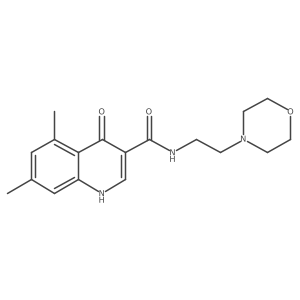 4-hydroxy-5,7-dimethyl-N-[2-(morpholin-4-yl)ethyl]quinoline-3-carboxamide Structure