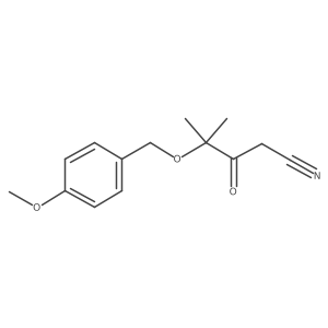 4-[(4-Methoxyphenyl)methoxy]-4-methyl-3-oxopentanenitrile Structure