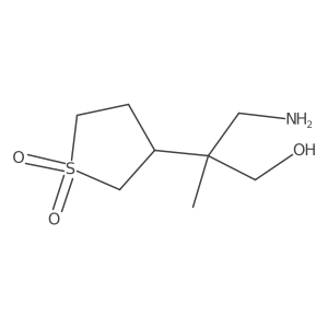 3-(1-Amino-3-hydroxy-2-methylpropan-2-yl)-1lambda6-thiolane-1,1-dione Structure