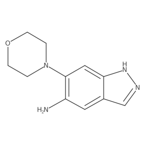 6-(morpholin-4-yl)-1H-indazol-5-amine结构式