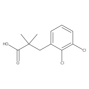 3-(2,3-Dichlorophenyl)-2,2-dimethylpropanoic acid Structure