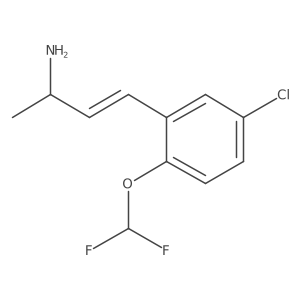 4-[5-Chloro-2-(difluoromethoxy)phenyl]but-3-en-2-amine结构式
