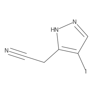 2-(4-Iodo-1H-pyrazol-3-yl)acetonitrile结构式