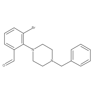 2-(4-Benzylpiperazin-1-yl)-3-bromobenzaldehyde结构式