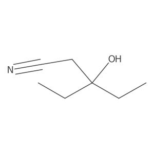 3-Ethyl-3-hydroxypentanenitrile Structure