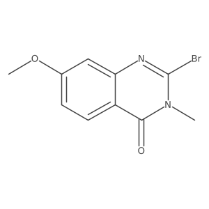4(3H)-Quinazolinone, 2-bromo-7-methoxy-3-methyl-结构式