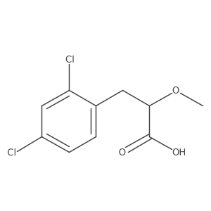 3-(2,4-Dichlorophenyl)-2-methoxypropanoic acid结构式