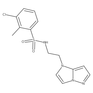 N-(2-(1H-imidazo[1,2-b]pyrazol-1-yl)ethyl)-3-chloro-2-methylbenzenesulfonamide Structure
