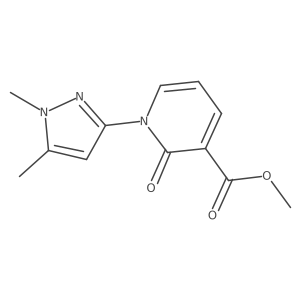 Methyl 1-(1,5-dimethyl-1H-pyrazol-3-yl)-1,2-dihydro-2-oxo-3-pyridinecarboxylate结构式