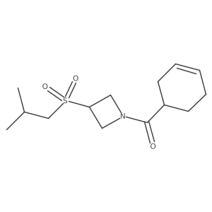 Cyclohex-3-en-1-yl(3-(isobutylsulfonyl)azetidin-1-yl)methanone Structure