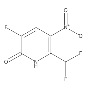 2-(Difluoromethyl)-5-fluoro-6-hydroxy-3-nitropyridine结构式