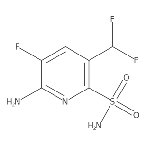 6-Amino-3-(difluoromethyl)-5-fluoropyridine-2-sulfonamide Structure