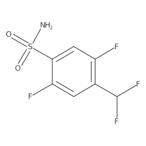 4-(Difluoromethyl)-2,5-difluorobenzenesulfonamide结构式