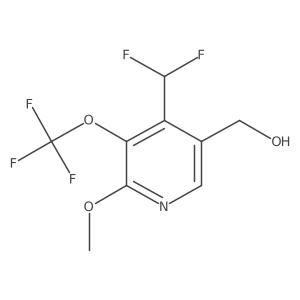 (4-(Difluoromethyl)-6-methoxy-5-(trifluoromethoxy)pyridin-3-yl)methanol结构式