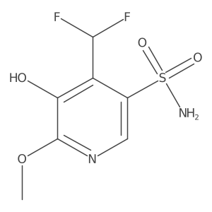 4-(Difluoromethyl)-5-hydroxy-6-methoxypyridine-3-sulfonamide结构式