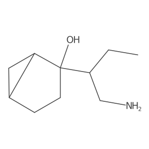 2-(1-Aminobutan-2-yl)bicyclo[3.1.0]hexan-2-ol结构式