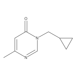 3-(Cyclopropylmethyl)-6-methyl-3,4-dihydropyrimidin-4-one结构式