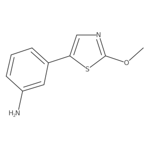 3-(2-Methoxy-5-thiazolyl)benzenamine结构式