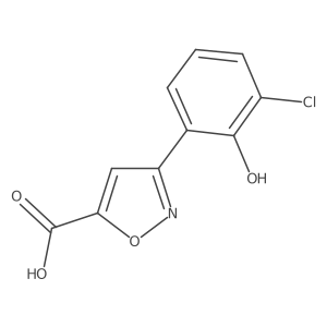 3-(3-Chloro-2-hydroxyphenyl)-1,2-oxazole-5-carboxylic acid结构式