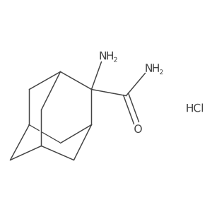 2-Aminoadamantane-2-carboxamide hydrochloride结构式