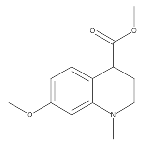 Methyl 7-methoxy-1-methyl-1,2,3,4-tetrahydroquinoline-4-carboxylate Structure