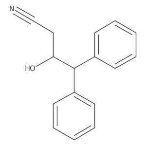 3-Hydroxy-4,4-diphenylbutanenitrile结构式