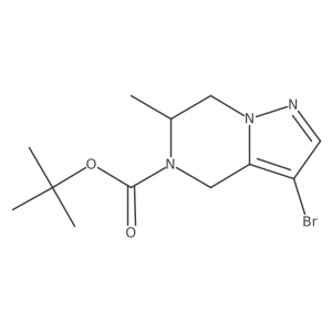 Tert-butyl 3-bromo-6-methyl-6,7-dihydropyrazolo[1,5-A]pyrazine-5(4H)-carboxylate Structure