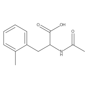 (2R)-2-acetamido-3-(2-methylphenyl)propanoic acid结构式
