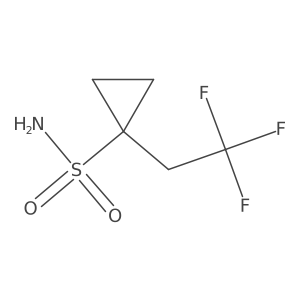 1-(2,2,2-Trifluoroethyl)cyclopropane-1-sulfonamide Structure
